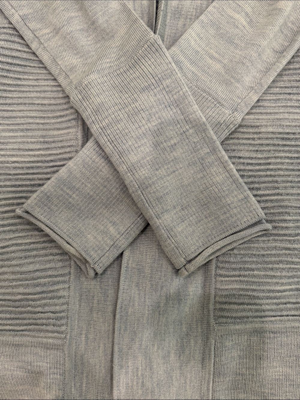 lululemon athletica Light Blue Open-Front Ribbed Cardigan - Picture 3 of 3